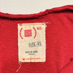 GAP (PRODUCT) RED Women's Size XS Red Ribbed Tank Top Cami Inspired Graphic Y2K